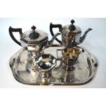 An Art Deco epns four-piece tea/coffee service,