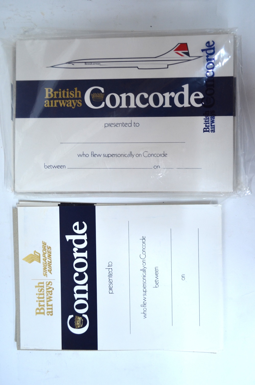 An interesting selection of British Airway Concorde memorabilia including luggage labels, - Image 8 of 10