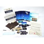 An interesting selection of British Airway Concorde memorabilia including luggage labels,