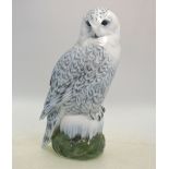 A Royal Copenhagen model of a Snowy owl,