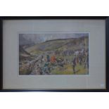 Lionel Edwards - 'The art of 40 minutes', colour print, pencil signed to lower right margin,