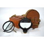 A World War II 5" Heliograph Mk V, by C & D, in original leather fitted case,