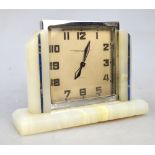 A small Art Deco mantel clock from Goldsmiths & Silversmiths Co. Ltd.