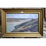 Arthur Wilde Parsons (1854-1931)- Crantock beach from Newquay, oil on canvas,