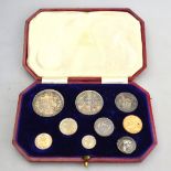An 1897 half-sovereign, to/w a 1911 Royal Mint silver coin-set,