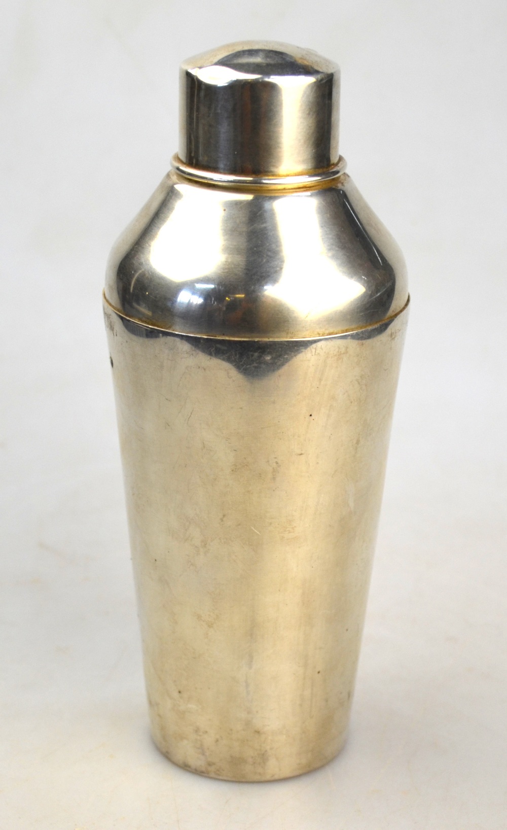 A Peruvian Sterling cocktail shaker by C