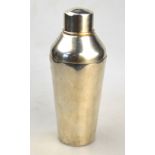 A Peruvian Sterling cocktail shaker by C