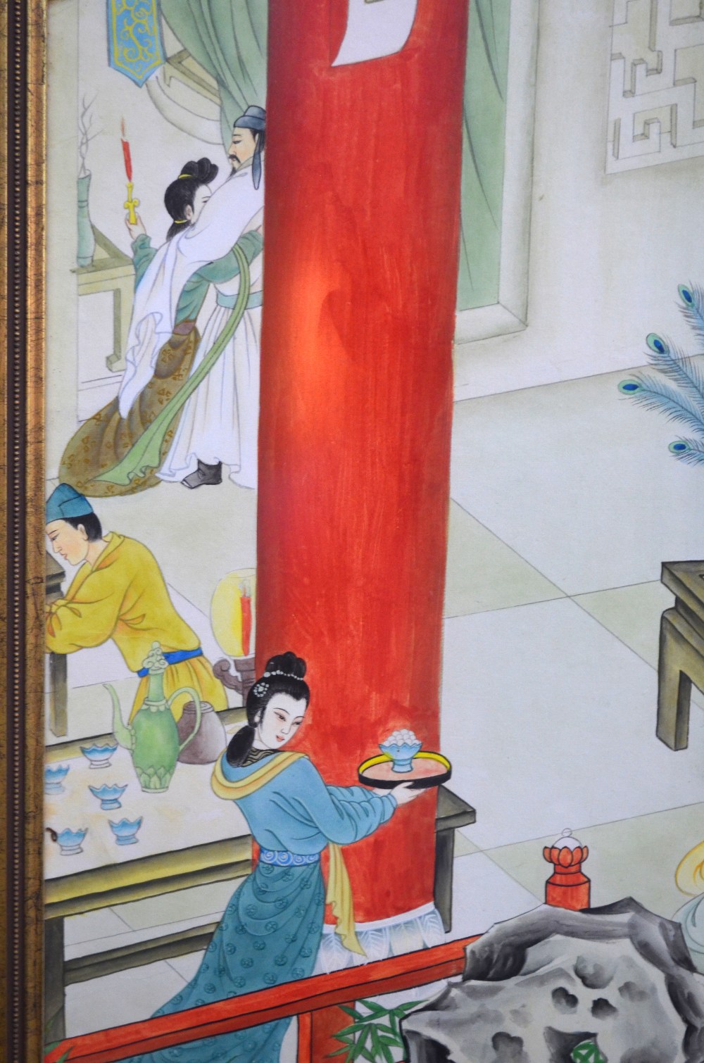 A large Chinese picture of an Imperial, - Image 5 of 5