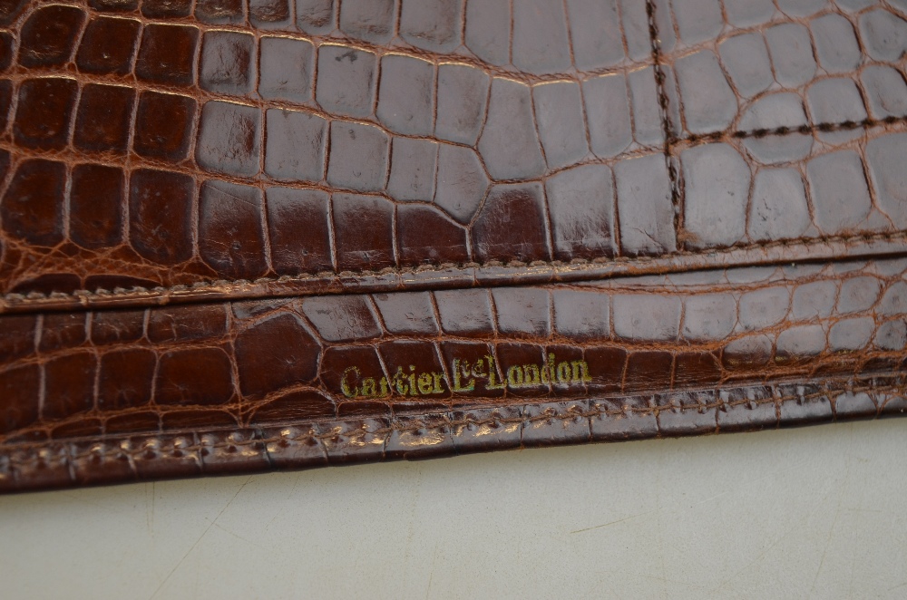 A Cartier brown crocodile leather full s - Image 2 of 2