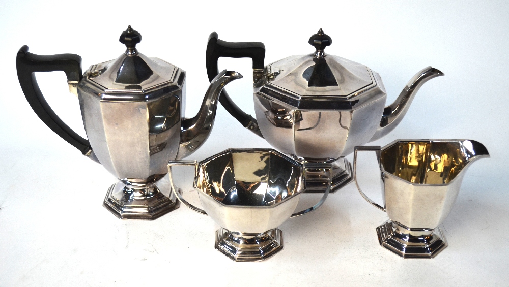 An Art Deco epns four-piece tea/coffee s - Image 4 of 6