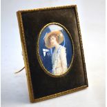 A 1920s portrait miniature on ivory of a