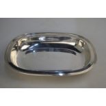 A Continental 800 grade oblong entree dish with reeded rim, 14.