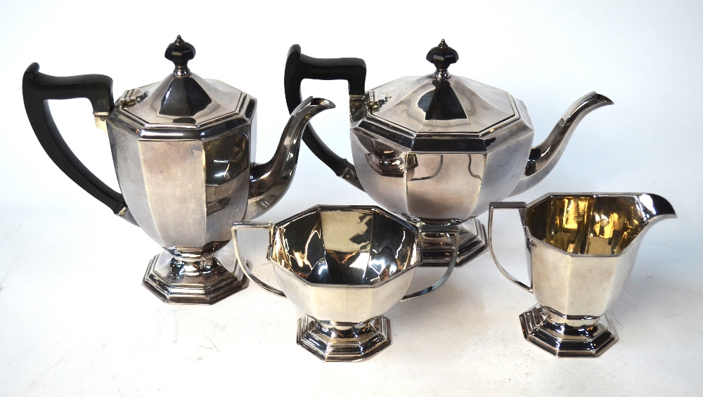 An Art Deco epns four-piece tea/coffee service, - Image 6 of 6