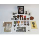 A quantity of replica medals - mostly WWI German and Belgium,
