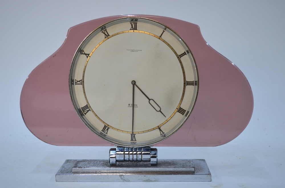 An Art Deco style mantel clock from Fortnum & Mason, - Image 7 of 8