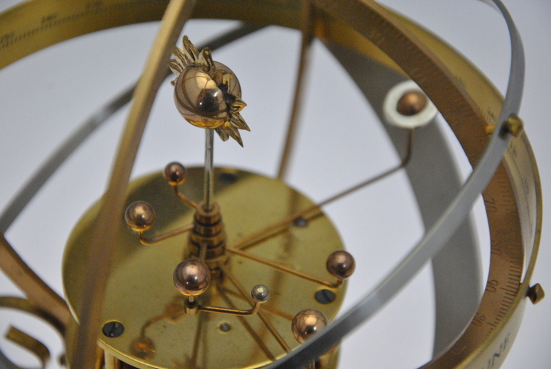 A brass and silvered Orrery astrological clock by Kellar, Peesemore, - Image 5 of 6