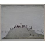 ** Laurence Stephen Lowry (1887-1976) - 'Notice Board', print, pencil signed to lower right margin,
