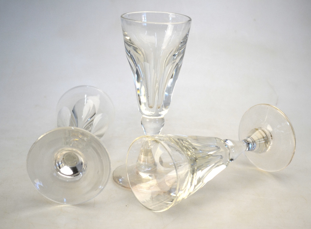 A set of three 19th century toastmaster's glasses,