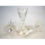 A set of three 19th century toastmaster's glasses,