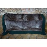 Fur mounted trophy rug - possibly European Ibex, by Army & Navy C S Ltd,