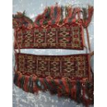 A pair of Afghan - Belouch saddle bags,