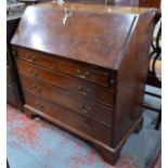 A George III mahogany bureau,