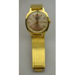 A gentleman's gilt metal Roamer wristwatch (boxed)