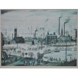 ** Laurence Stephen Lowry (1887-1976) - 'An Industrial Town', limited edition print,