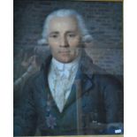Daniel Caffe (1756-1815) - Portrait of a gentleman, pastel, signed,