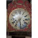 A 19th century Continental probably Gustavian longcase clock with associated 8-day twin fusee
