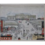 ** Laurence Stephen Lowry (1887-1976) - 'Station Approach', signed in pencil to lower right margin,