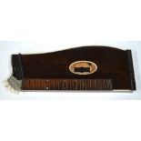 A German rosewood and ivory zither by Nenner & Hornsteiner, Mittenwald,