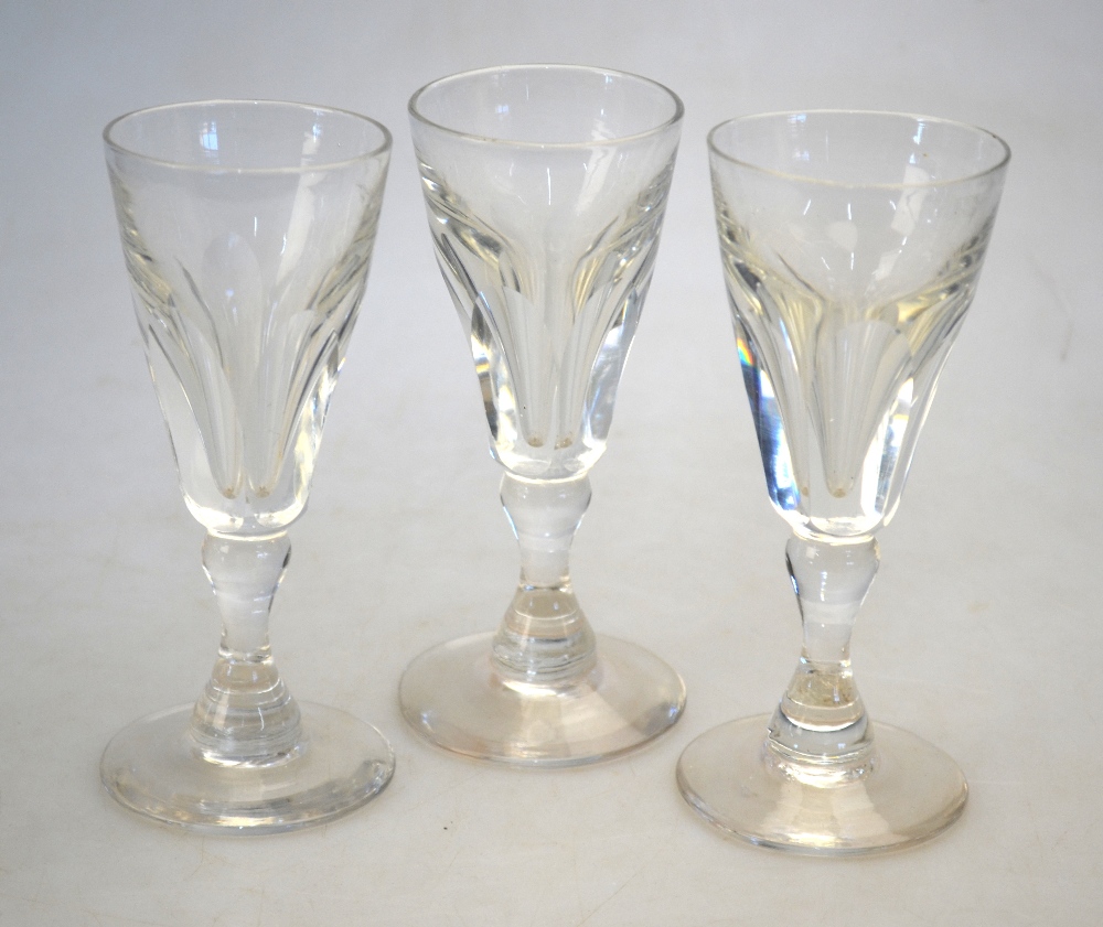 A set of three 19th century toastmaster's glasses, - Image 3 of 4