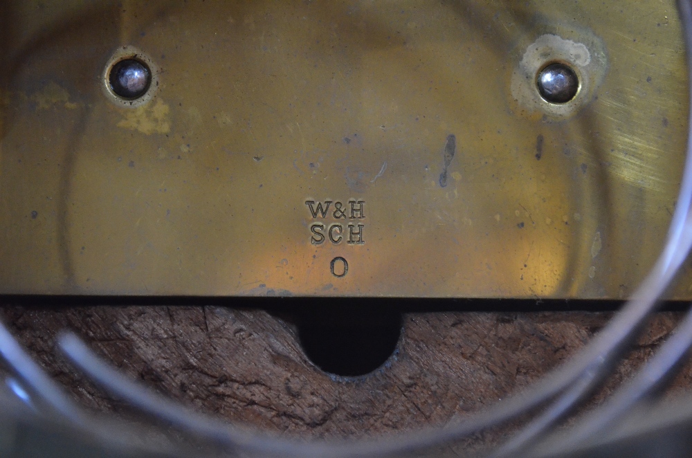 A cut-down four blade WWI propeller boss mounted with an 8-day clock, - Image 8 of 9