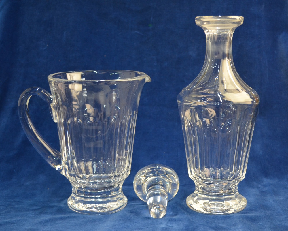 A set of six Waterford 'Sheila' pattern conical fluted wine glasses with hexagonal cut stems and - Image 4 of 6