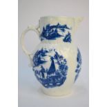 AMENDMENT - A CAUGHLEY (not Worcester) cabbage leaf mask jug, c.