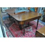 An early Victorian mahogany dining table,