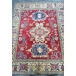 A contemporary Caucasian Kazak design rug,