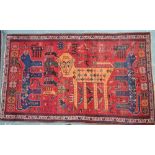 A Persian Shiraz tribal rug,