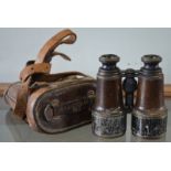 A pair of Edwardian Military issue binoculars by Ross of London, 1903,