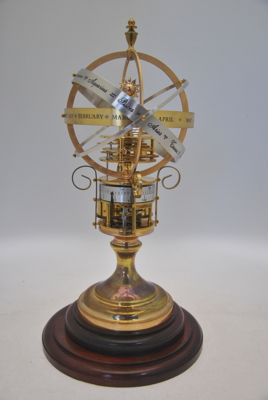 A brass and silvered Orrery astrological clock by Kellar, Peesemore, - Image 2 of 6