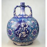 A Multan pottery bottle vase,