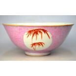 A pink-ground bowl,