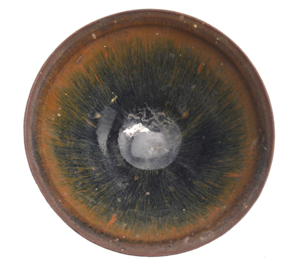 A Jian-yao Hare's Fur bowl of typical glaze and conical design with unglazed circular foot, - Image 4 of 5