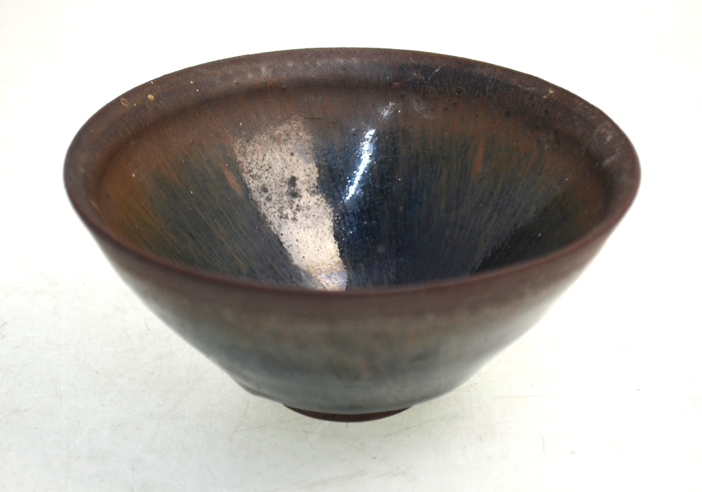 A Jian-yao Hare's Fur bowl of typical glaze and conical design with unglazed circular foot,