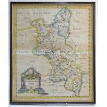 A 17th century Robert Morden county map,