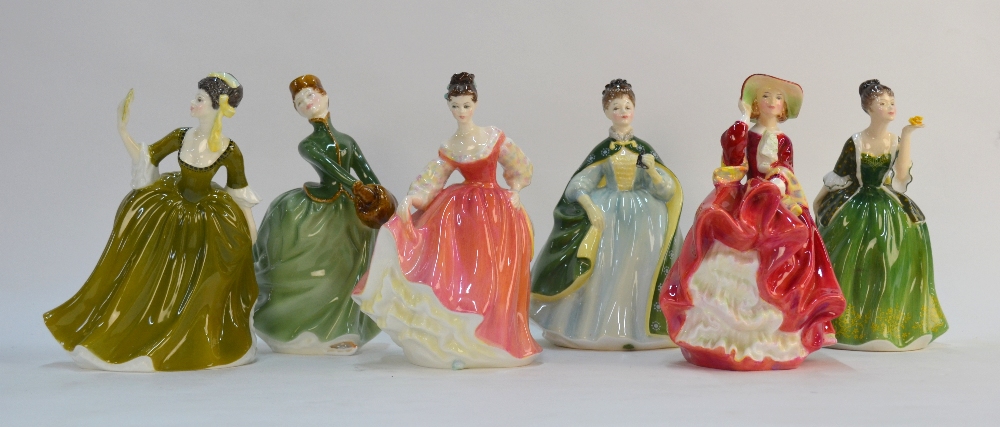 Six Royal Doulton figurines - Fleur HN23 - Image 2 of 5