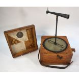 A Bain & Ainsley's 'Ha-Hy' Course Corrector (Pelorus), in fitted teak case with cover,