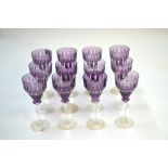 A set of twelve Bohemian flash drinking glasses,