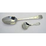 A George IV fiddle pattern caddy spoon, Richard Britton, London 1821,